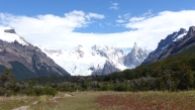 We got one clear view of Cerro Torre before the clouds came in